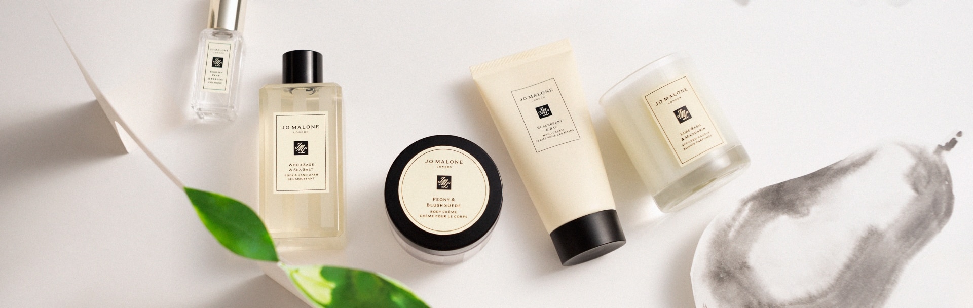 Jo malone london miniature wash, hand cream, cologne and candle