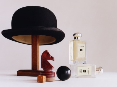 Jo Malone London colognes and bowler hat
